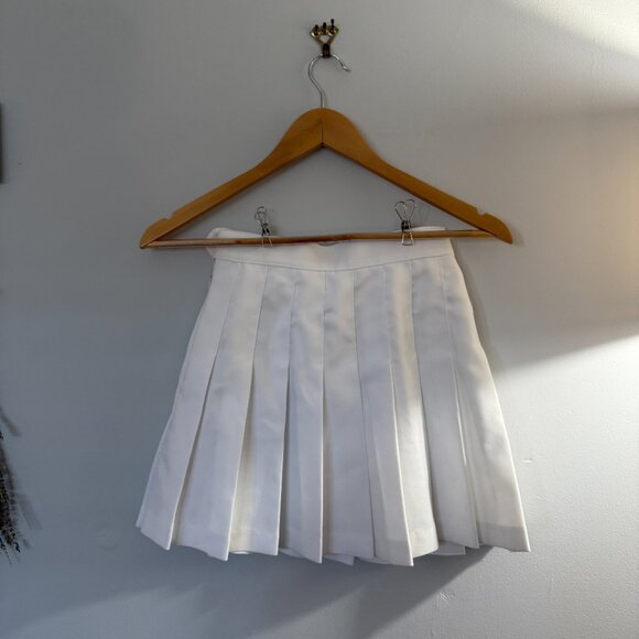 BUNDLE American Apparel TWO Pleated Mini Skirt Tennis Skirt 0/XS - Picture 4 of 7
